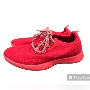Allbirds Limited Edition All Red Wool Runners Sneakers Size 8